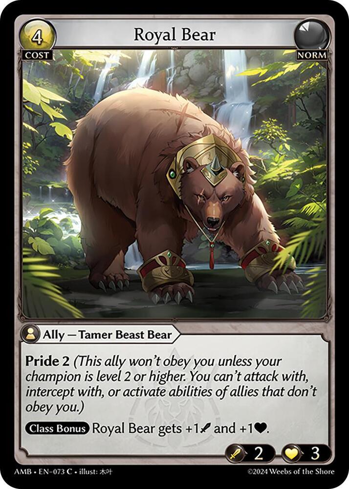 Royal Bear 073 (Mortal Ambition) 