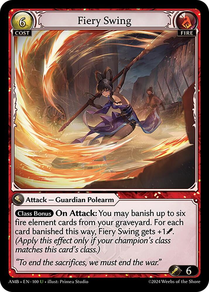 Fiery Swing 100 (Mortal Ambition) 