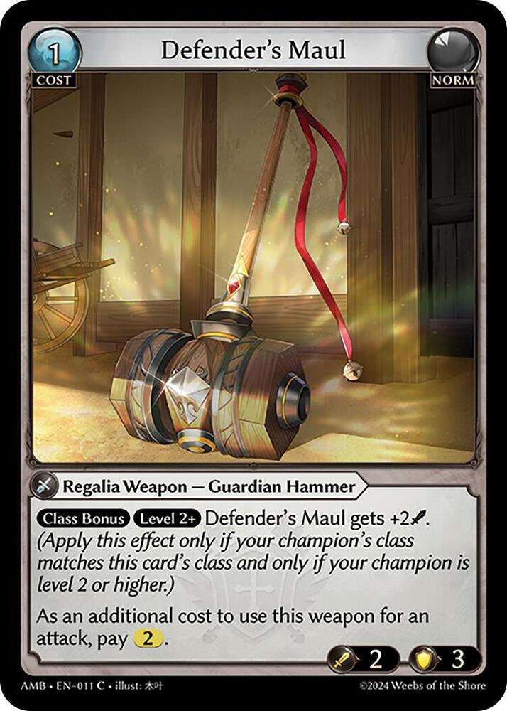 Defender's Maul 011 (Mortal Ambition) 