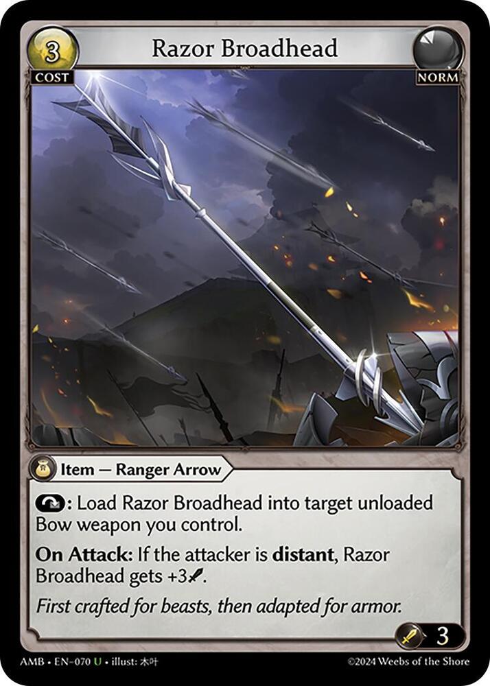 Razor Broadhead 070 (Mortal Ambition) 