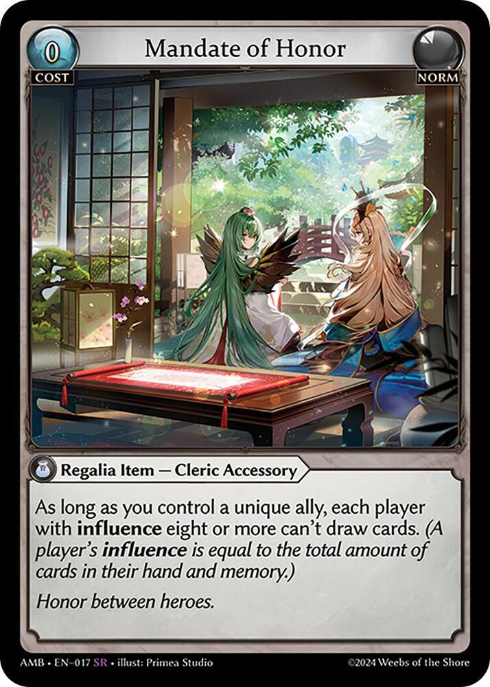 Mandate of Honor 017 (Mortal Ambition) 