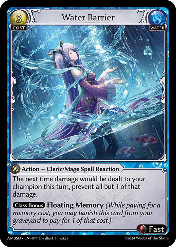Water Barrier 044 (Mortal Ambition Starter Decks) 