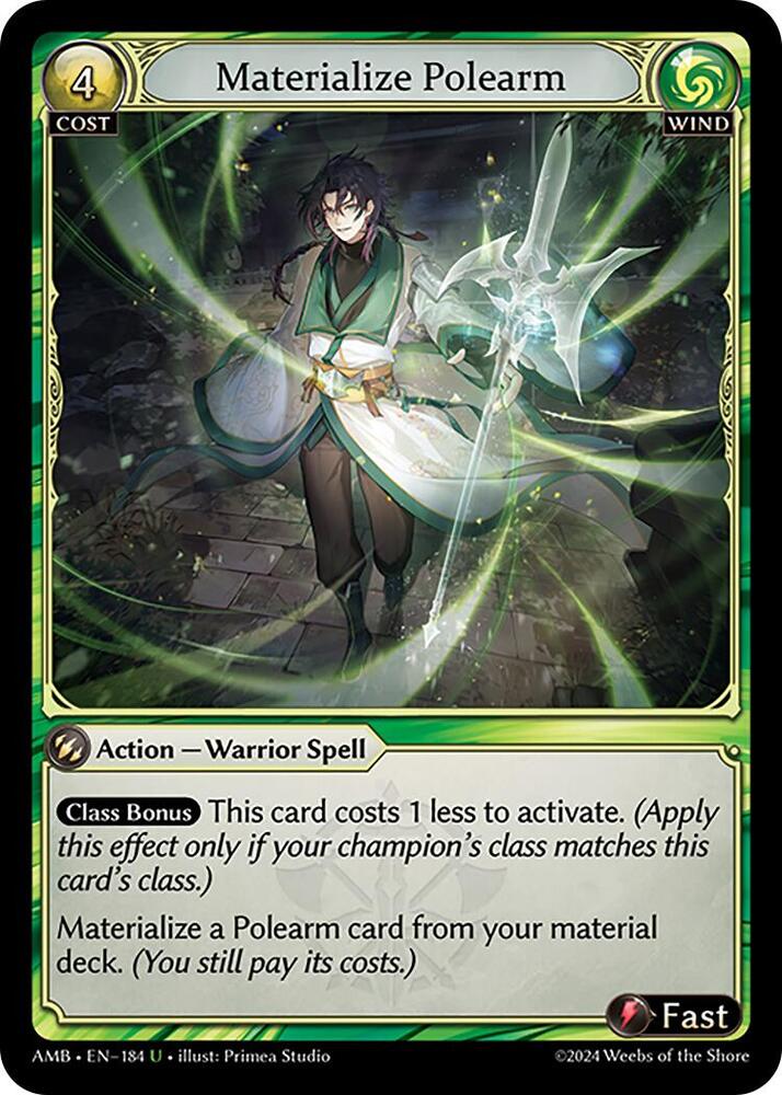 Materialize Polearm 184 (Mortal Ambition) 
