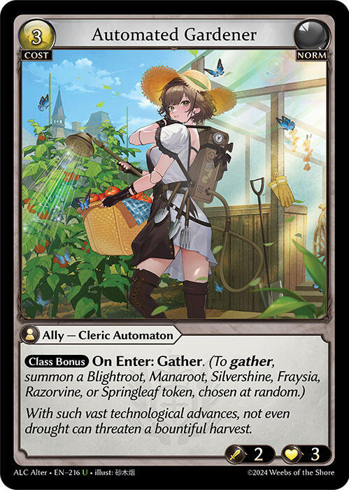 Automated Gardener 216 (Alchemical Revolution Alter Edition) 