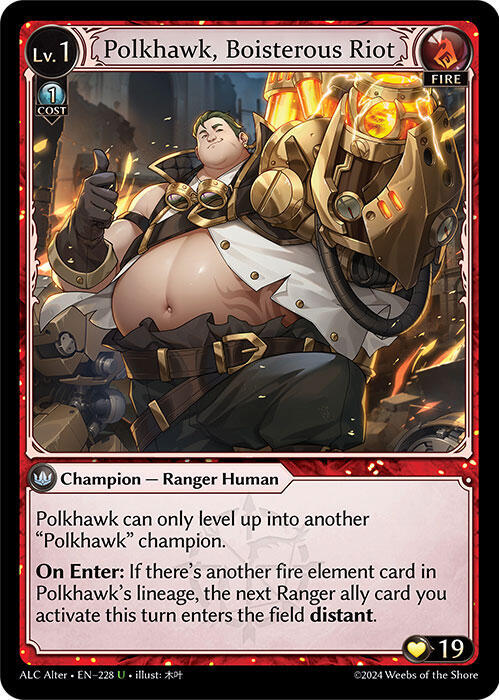 Polkhawk, Boisterous Riot 228 (Alchemical Revolution Alter Edition) 