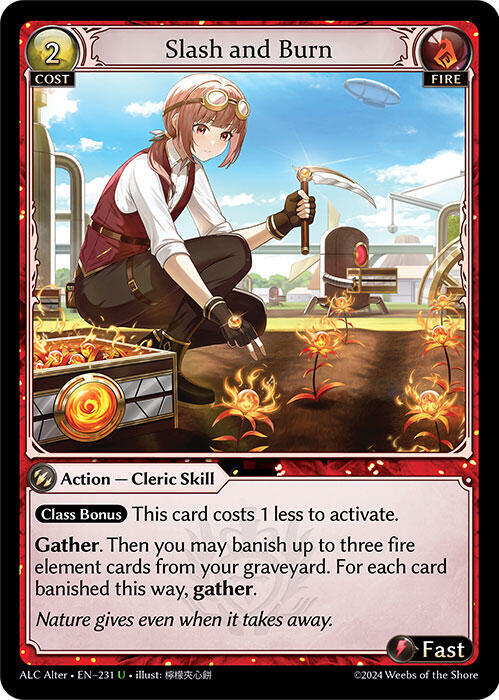 Slash and Burn 231 (Alchemical Revolution Alter Edition) 