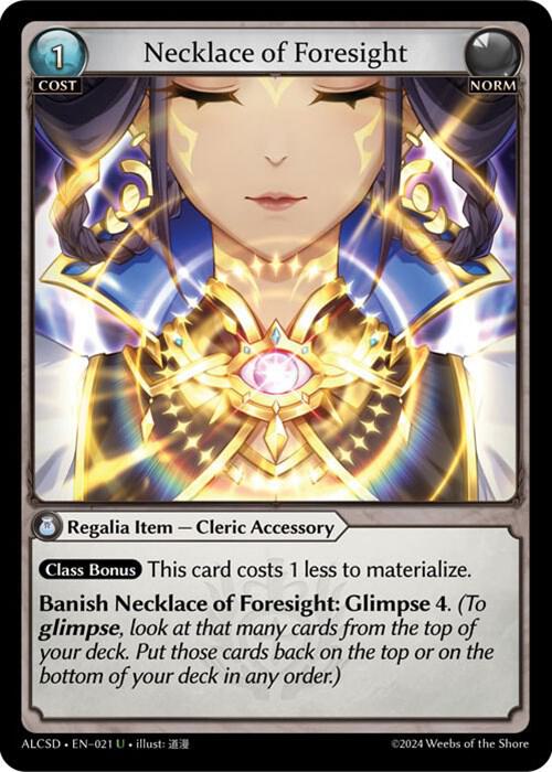 Necklace of Foresight 021 (Alchemical Revolution Starter Decks) 