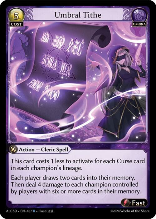 Umbral Tithe 107 (Alchemical Revolution Starter Decks) 
