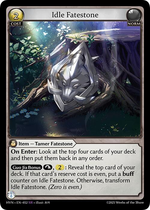 Idle Fatestone // Bolstered Boar 052 (Abyssal Heaven) 