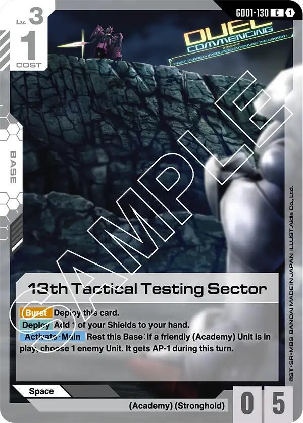 13th Tactical Testing Sector GD01-130 (Newtype Rising) 