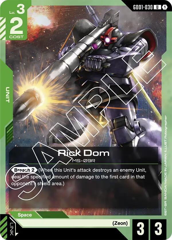Rick Dom GD01-030 (Newtype Rising) 