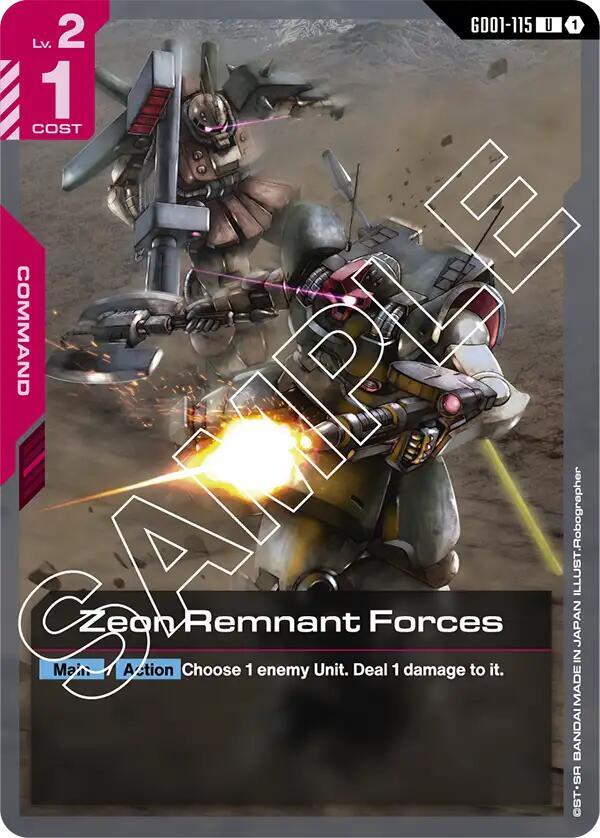 Zeon Remnant Forces GD01-115 (Newtype Rising) 