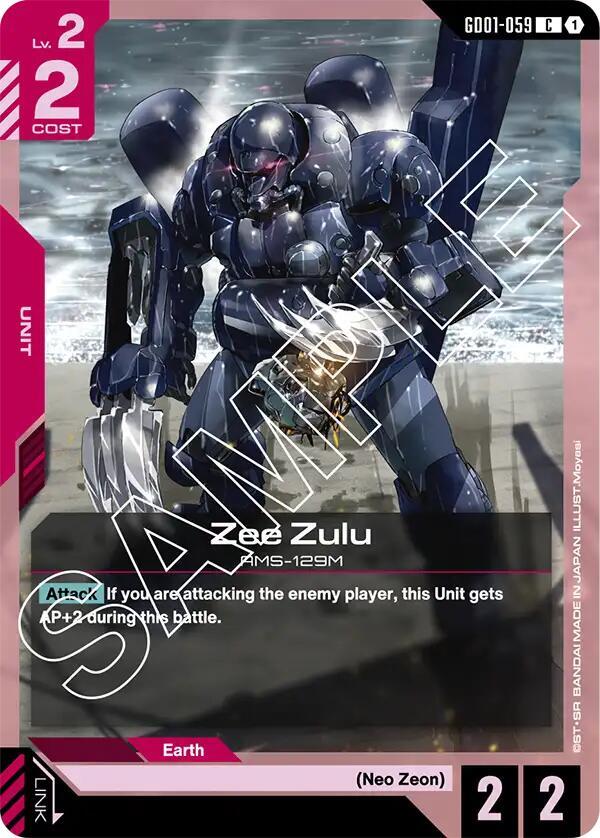 Zee Zulu GD01-059 (Newtype Rising) 