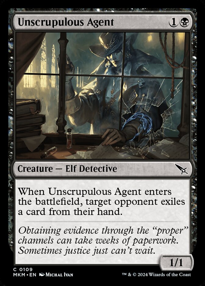 Unscrupulous Agent 109 (Murders at Karlov Manor) 