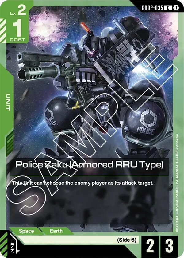 Police Zaku (Armored RRU Type) GD02-035 (Dual Impact) 