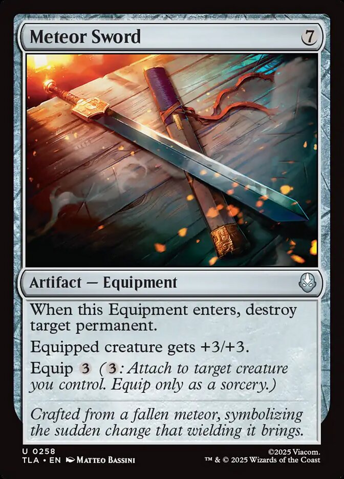 Meteor Sword 258/286 (Avatar: The Last Airbender) 