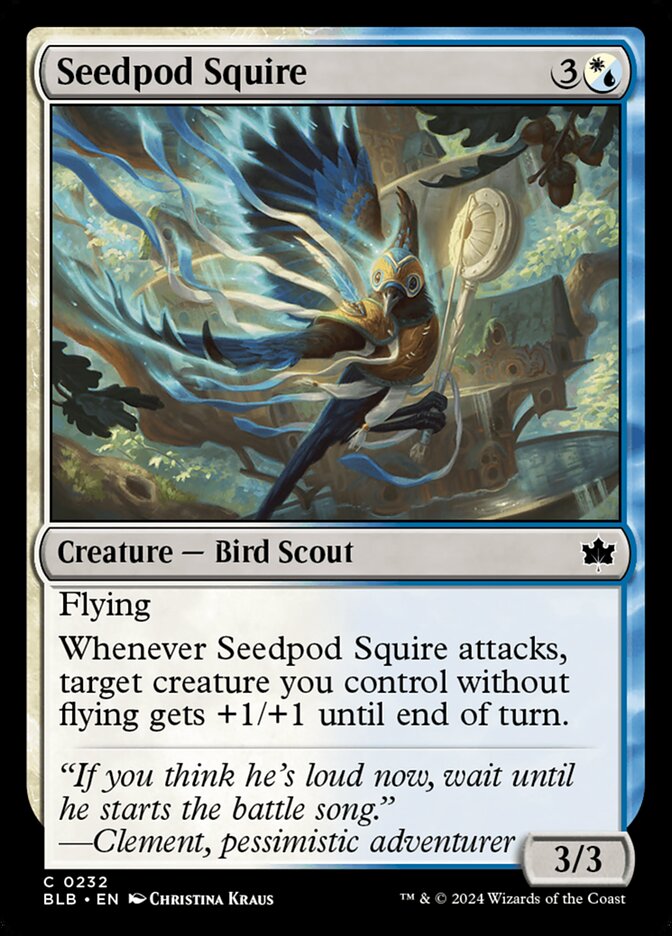 Seedpod Squire 232 (Bloomburrow) 