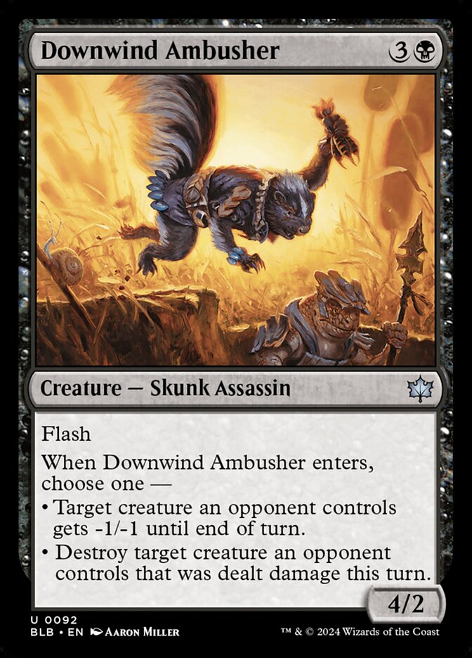Downwind Ambusher 92 (Bloomburrow) 