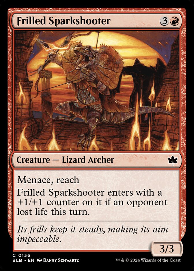 Frilled Sparkshooter 136 (Bloomburrow) 