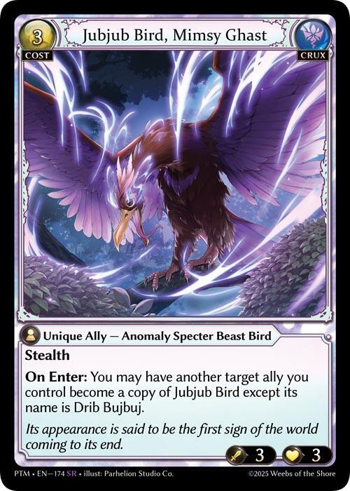 Jubjub Bird, Mimsy Ghast 174 (Phantom Monarchs) 