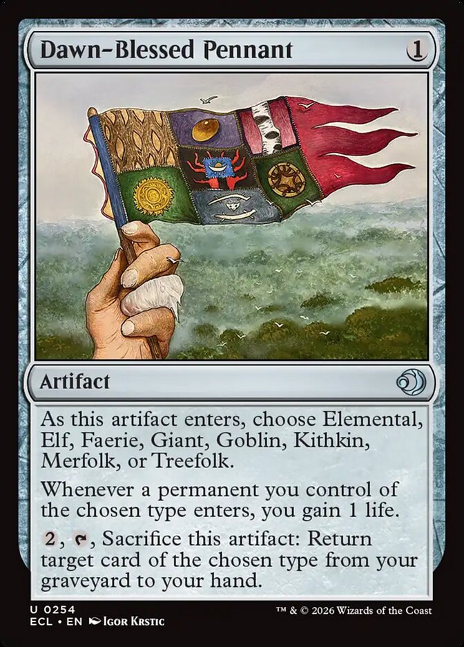 Dawn-Blessed Pennant 254 (Lorwyn Eclipsed) 