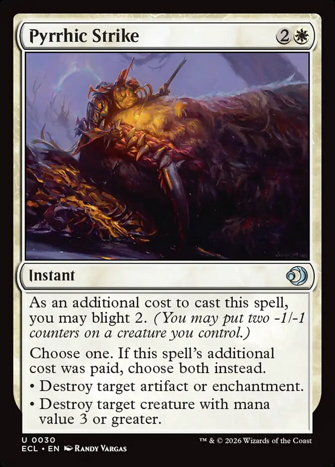 Pyrrhic Strike 30 (Lorwyn Eclipsed) 