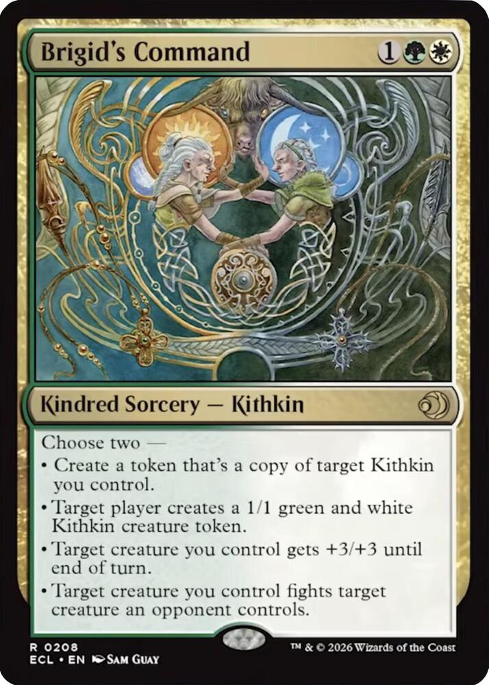 Brigid's Command 208 (Lorwyn Eclipsed) 