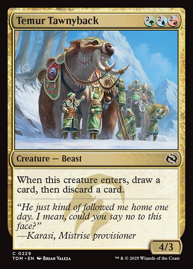Temur Tawnyback 229/291 (Tarkir: Dragonstorm) 