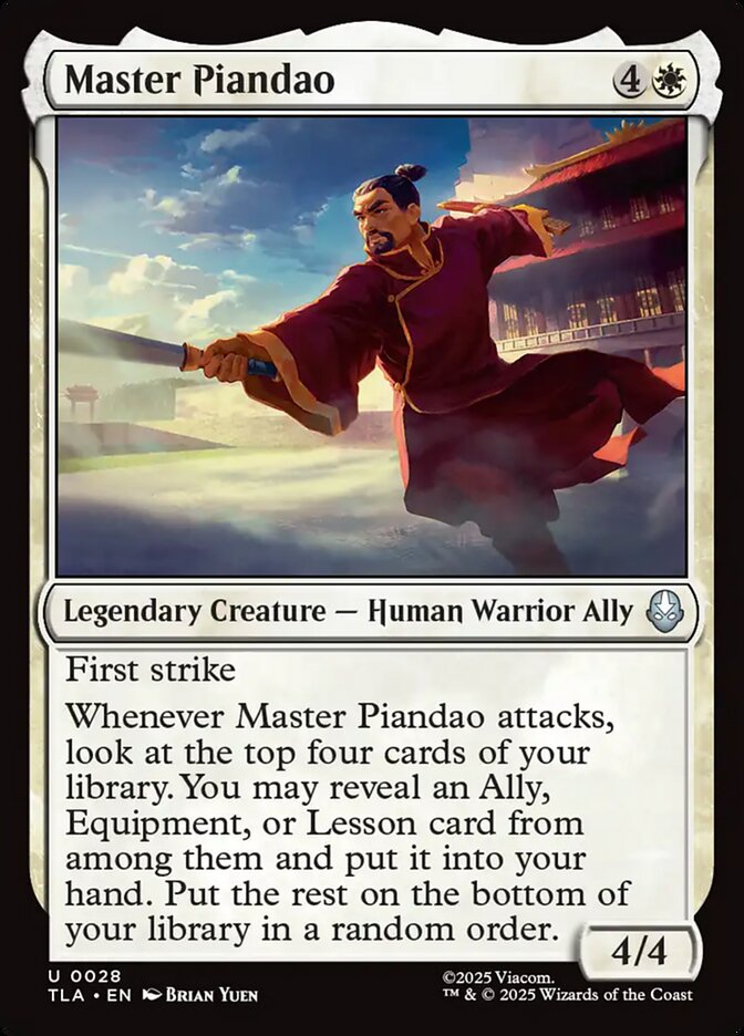 Master Piandao 28/286 (Avatar: The Last Airbender) 