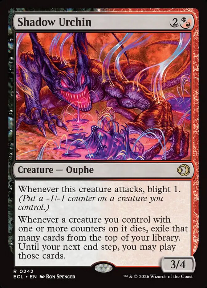 Shadow Urchin 242/273 (Lorwyn Eclipsed) 