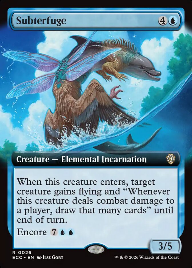 Subterfuge  26/176 (Commander: Lorwyn Eclipsed)  - Extended Art 