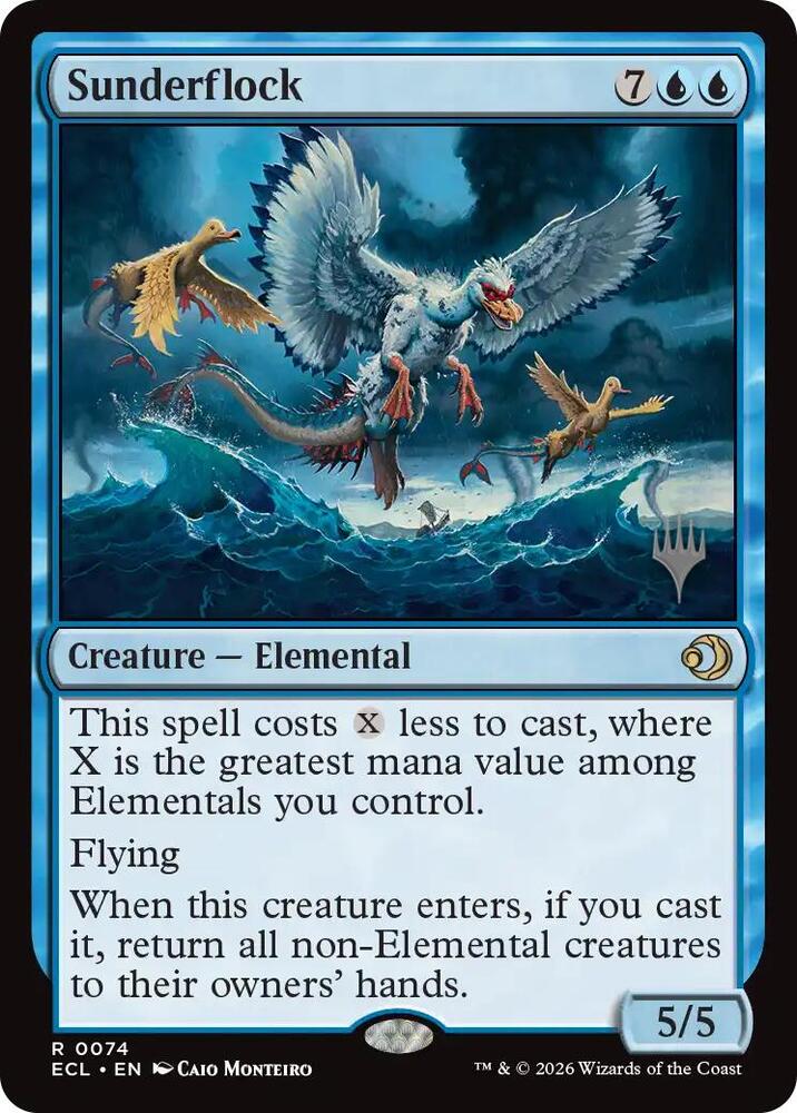 Sunderflock 74 (Promo Pack: Lorwyn Eclipsed) 