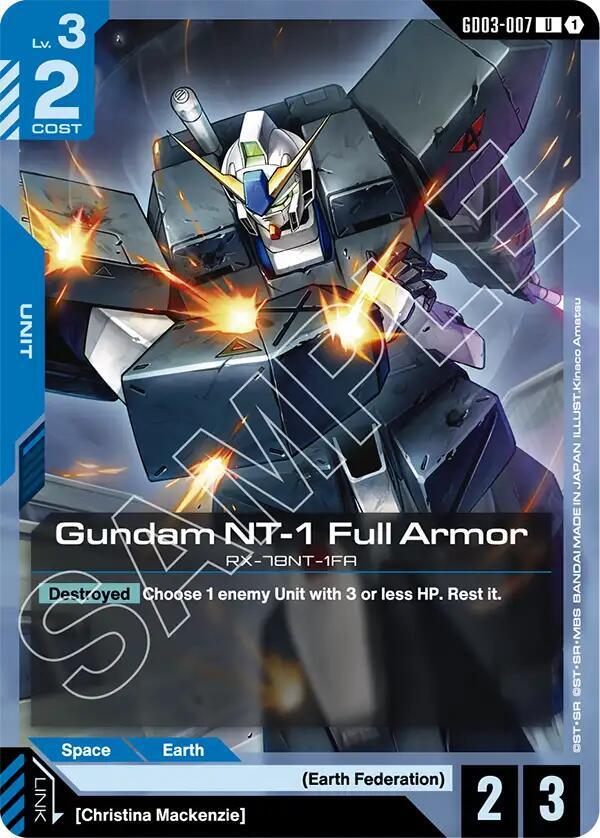 Gundam NT-1 Full Armor GD03-007 (Steel Requiem) 