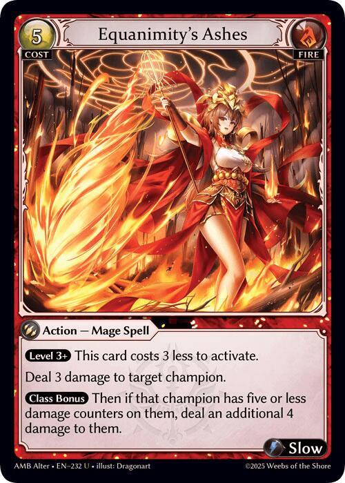 Equanimity's Ashes 232 (Mortal Ambition Alter Edition) 