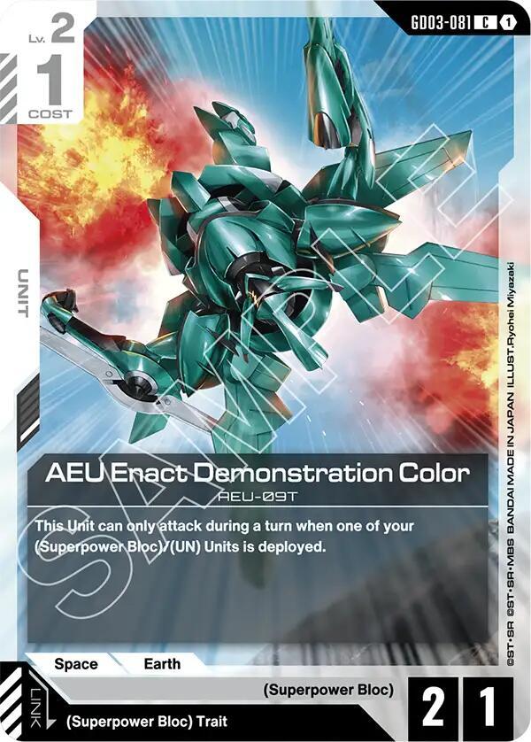 AEU Enact Demonstration Color GD03-081 (Steel Requiem) 