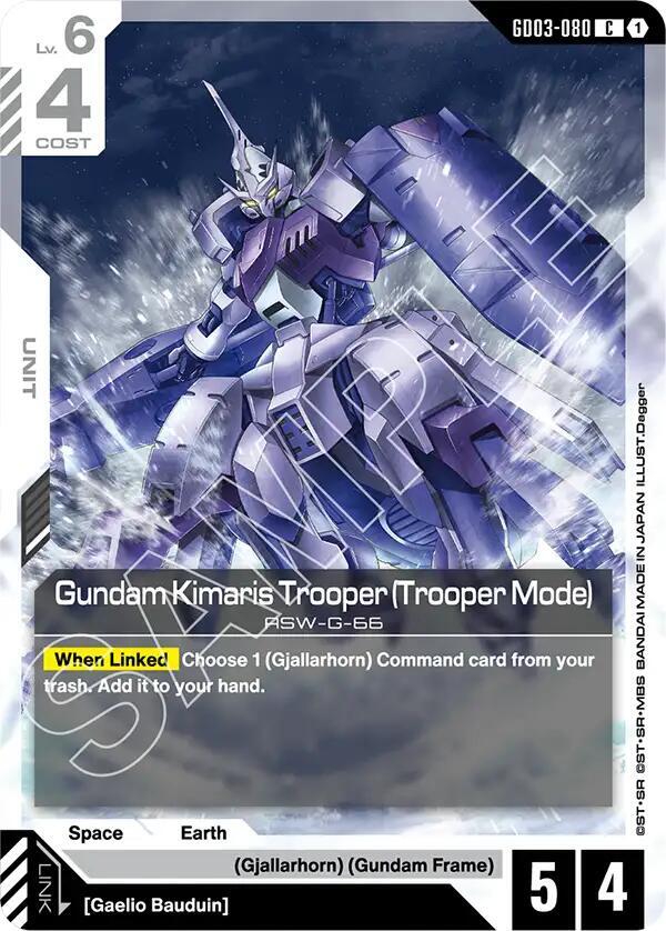 Gundam Kimaris Trooper (Trooper Mode) GD03-080 (Steel Requiem) 