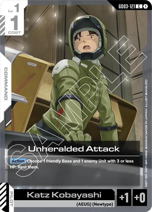 Unheralded Attack GD03-121 (Steel Requiem) 