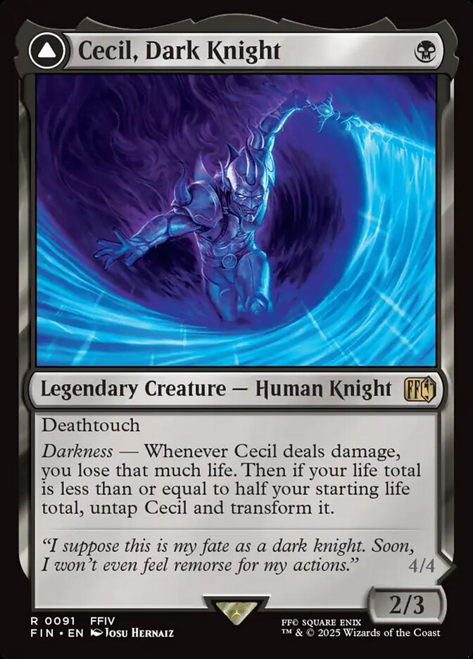 Cecil, Dark Knight // Cecil, Redeemed Paladin 91 (FINAL FANTASY) 