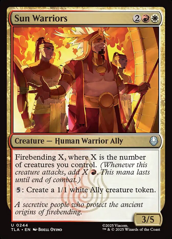 Sun Warriors 244/286 (Avatar: The Last Airbender) 