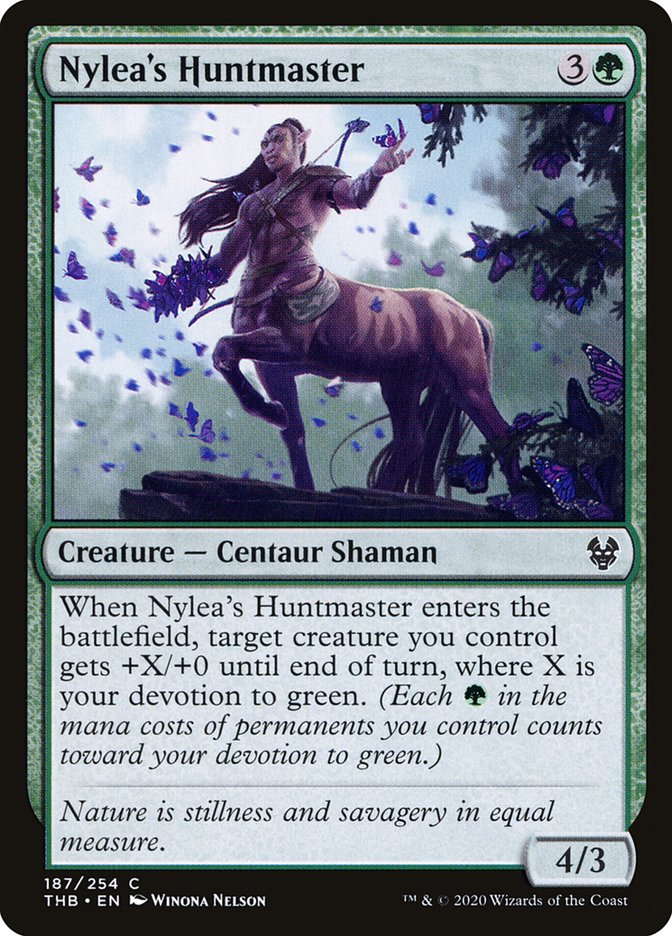 Nylea's Huntmaster 187/254 (Theros Beyond Death) 