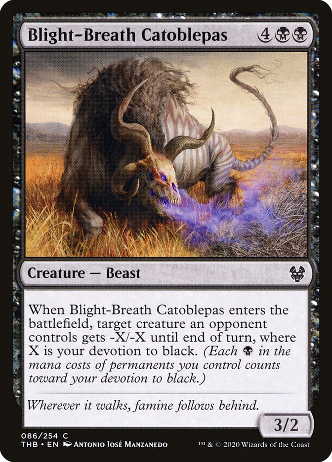 Blight-Breath Catoblepas 86/254 (Theros Beyond Death) 