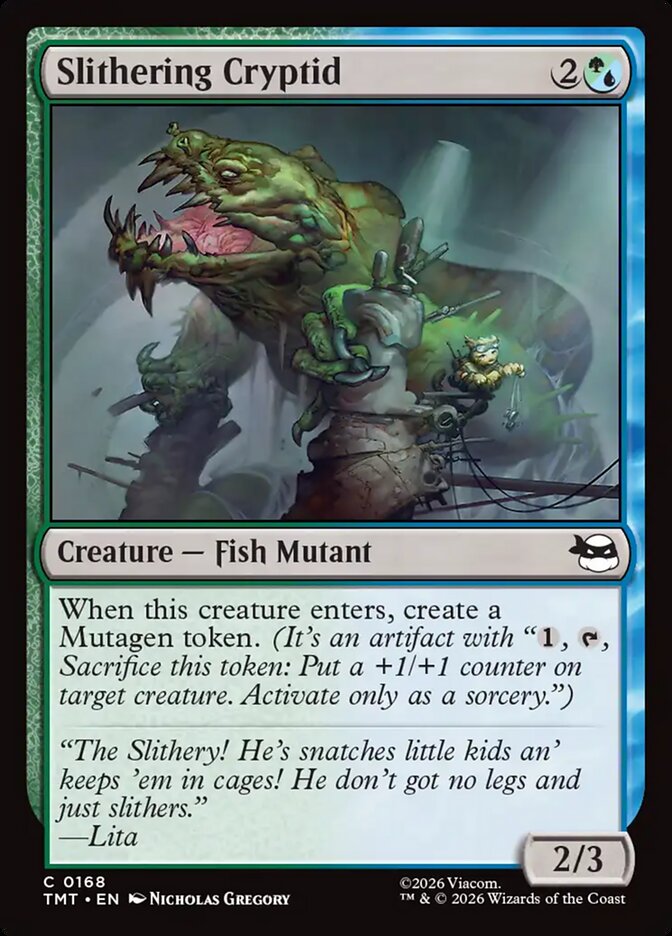 Slithering Cryptid 168/190 (Teenage Mutant Ninja Turtles) 
