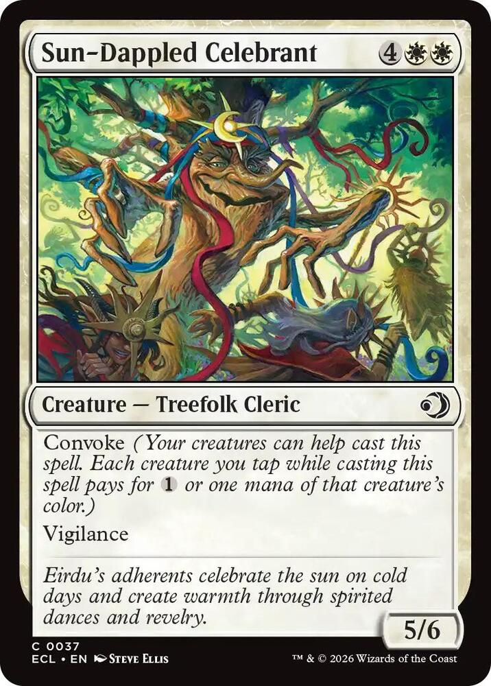Sun-Dappled Celebrant 37/273 (Lorwyn Eclipsed) 