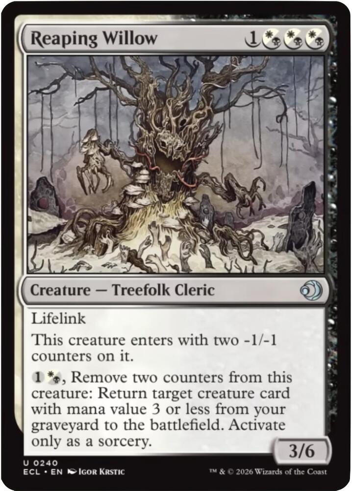 Reaping Willow 240/273 (Lorwyn Eclipsed) 