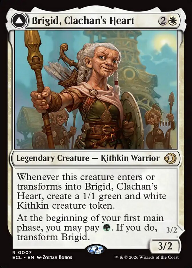 Brigid, Clachan's Heart // Brigid, Doun's Mind 7 (Promo Pack: Lorwyn Eclipsed) 