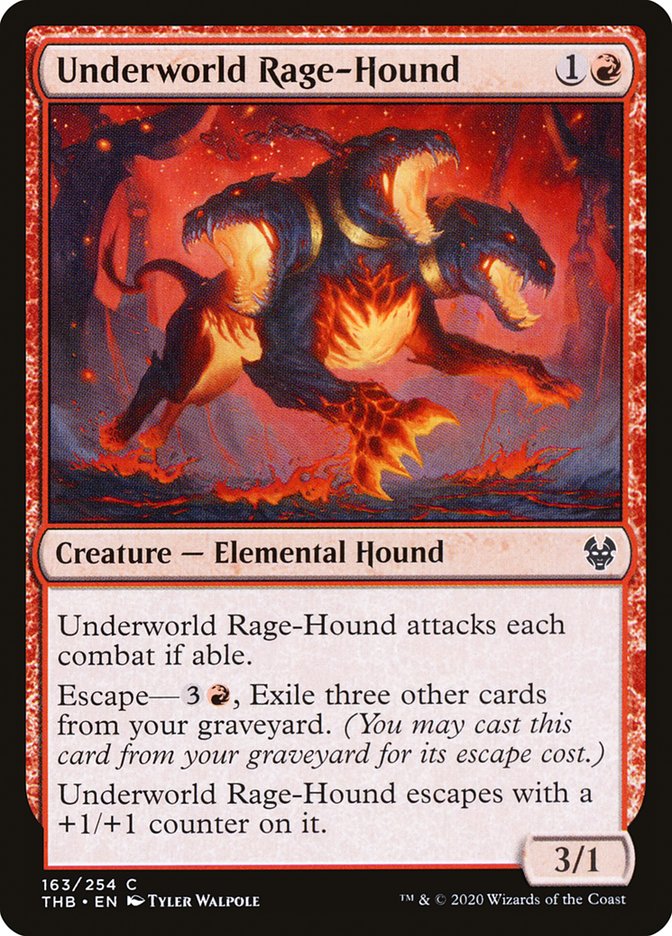 Underworld Rage-Hound 163/254 (Theros Beyond Death) 