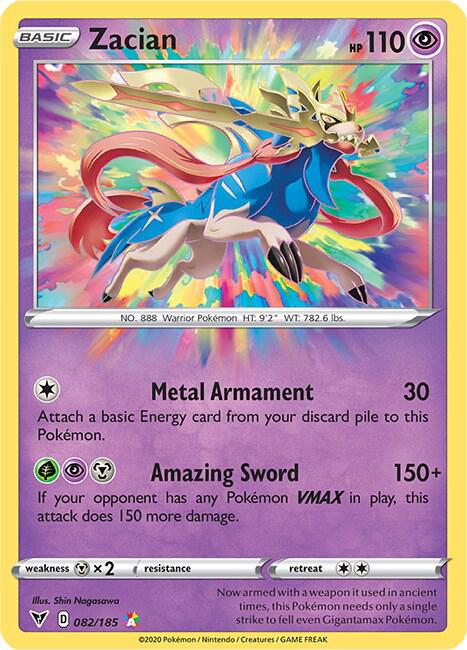 Zacian (SWSH04: Vivid Voltage)[Amazing Rare](082/185)