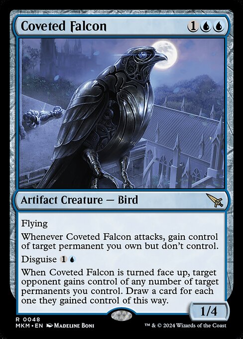 Coveted Falcon - Foil (Murders at Karlov Manor)(MKM-R-0048)