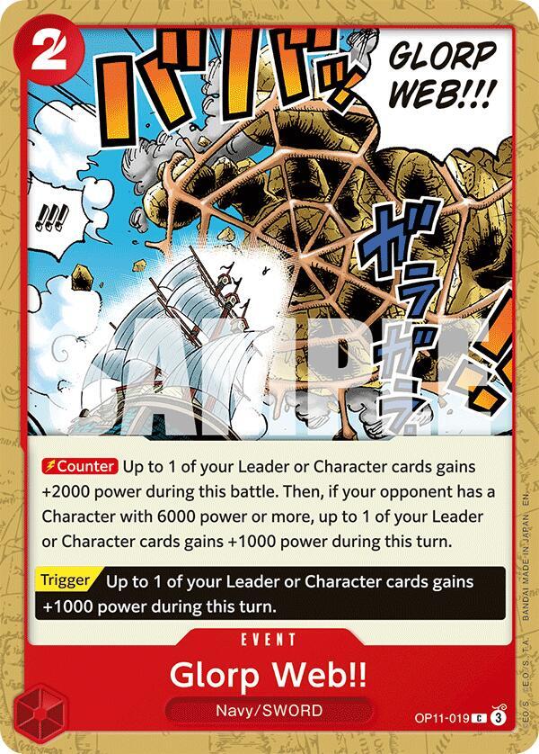 Glorp Web!! OP11-019 (A Fist of Divine Speed) 