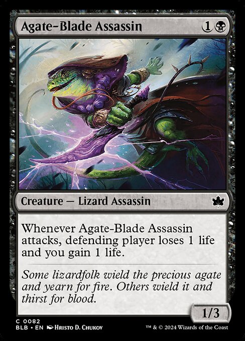 Agate-Blade Assassin - Foil (Bloomburrow)(BLB-C-0082)